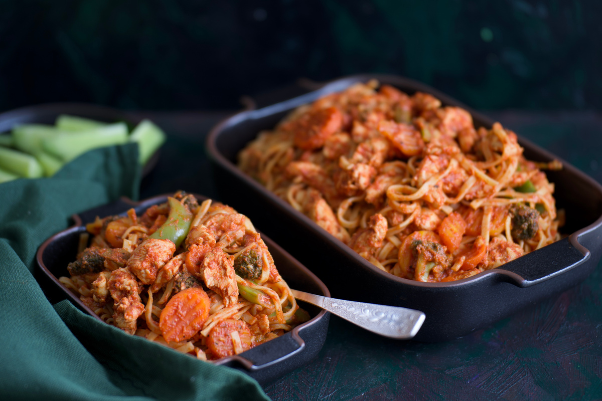 Wok kanaliha ja munapastaga